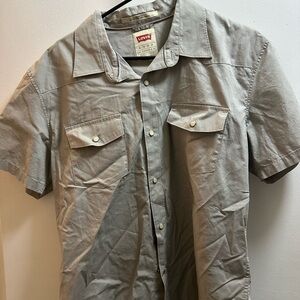 Levi's Casual Gray Button Down Shirt